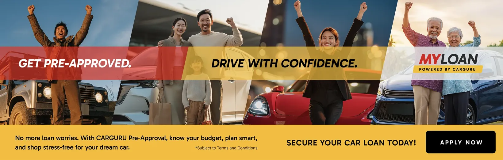 MY Loan powered by Carguru — get pre-approved and secure your car loan today